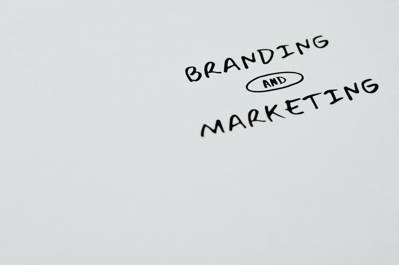 about-01 A minimalist image featuring the words Branding and Marketing on a white background, ideal for digital marketing themes.